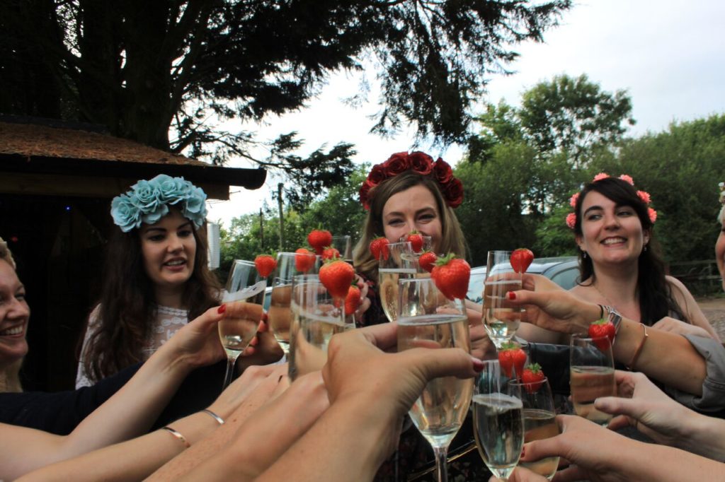 Glamping_Hen Weekend_Chicks in the Sticks_Prosecco _Cheers