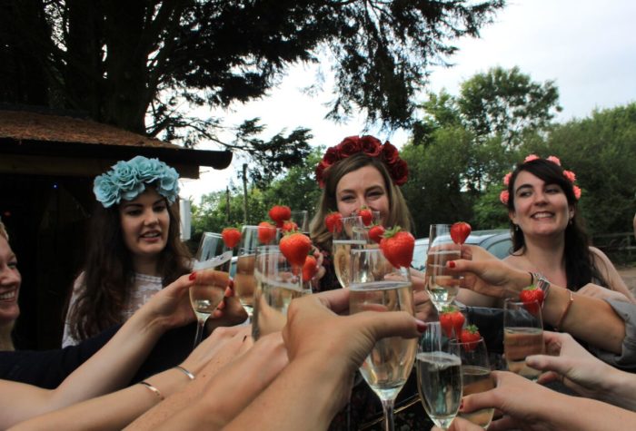 Glamping_Hen Weekend_Chicks in the Sticks_Prosecco _Cheers