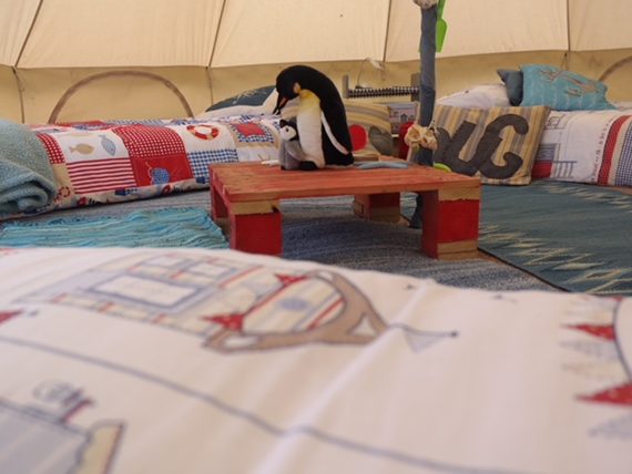 Surfs up Themed Bell Tent_Chicks in the Sticks_glamping_Hen party_Hen do_Stag Do_Stag party