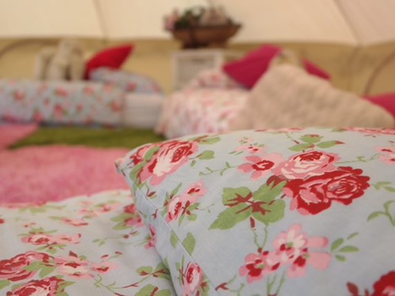 Bell Tent_ Secret Garden Theme_Chicks in the sticks_ glamping_hen weekend_ Devon