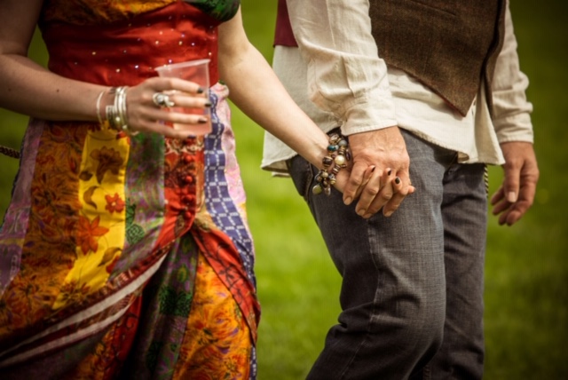 Hand fasting at our retreat venue in Devon
